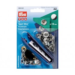 Mεταλλικά Τρούκς Prym Sport Mini Inox - 13mm, 10 τεμάχια