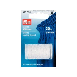 Ελαστική κλωστή Prym λευκή - 0,5mm - 20m